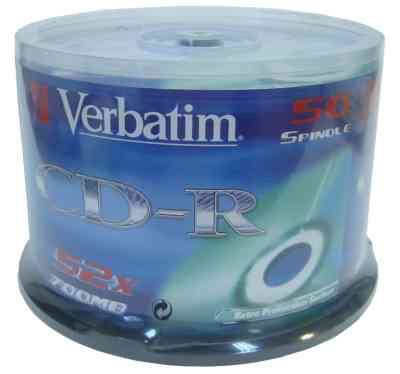 Verbatim CD-R 700MB80min tubo 50 unidades  LPI